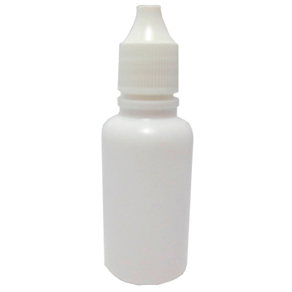 BOTE GOTERO 20 MLS. TRANSP. R-15 INSERTO Y TAPA ESTAND.