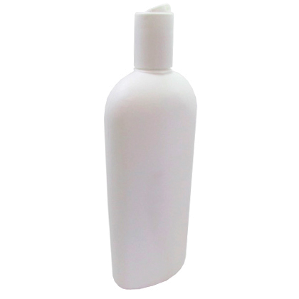 BOTELLA OVALADA BLANCA 500 MLS. R-28 TAPA DISC-TOP