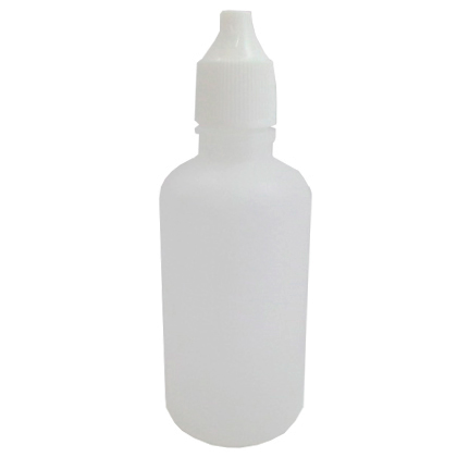 BOTE GOTERO 60 MLS. TRANSP. R-15 INSERTO Y TAPA ESTAND.